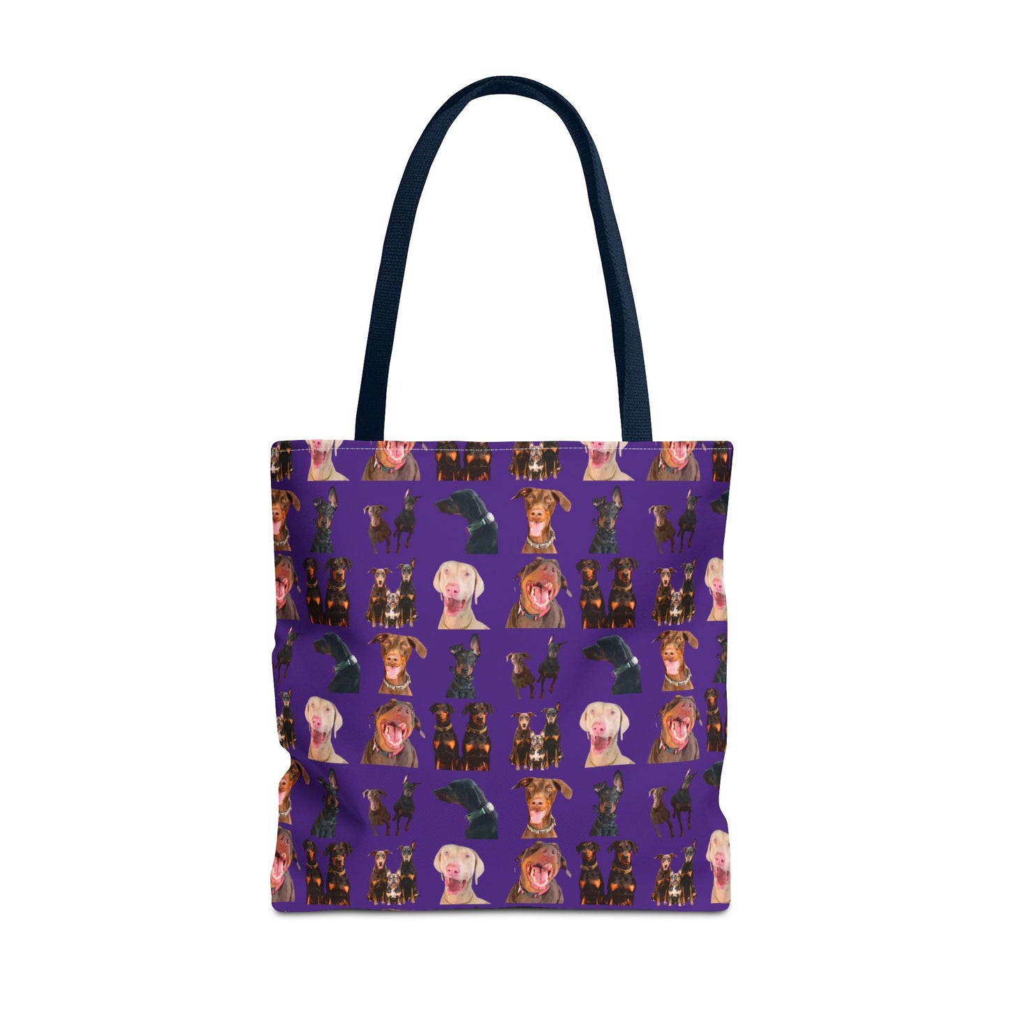 Edition 9 Doberman Model Pattern Purple Tote Bag