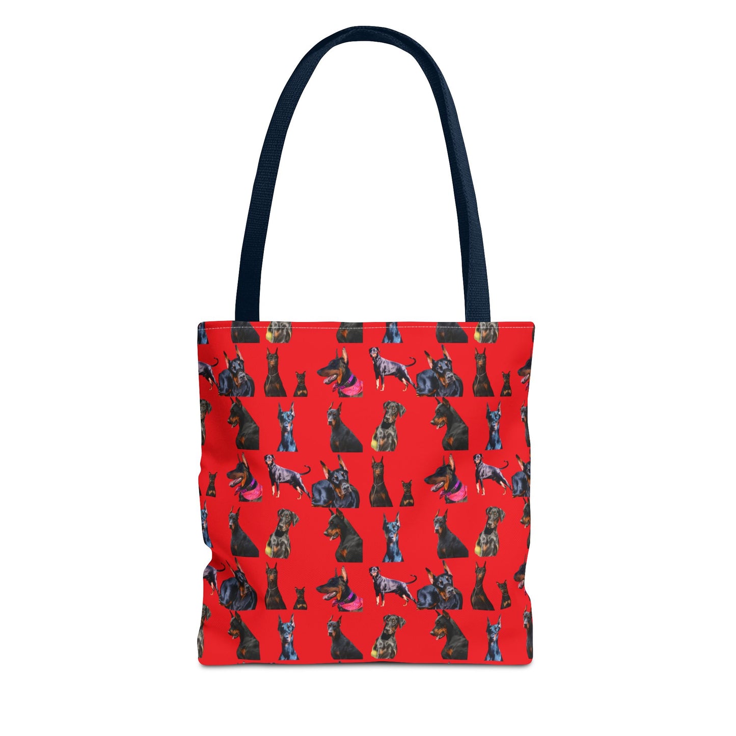 Edition 7 Doberman Model Pattern Red Tote Bag