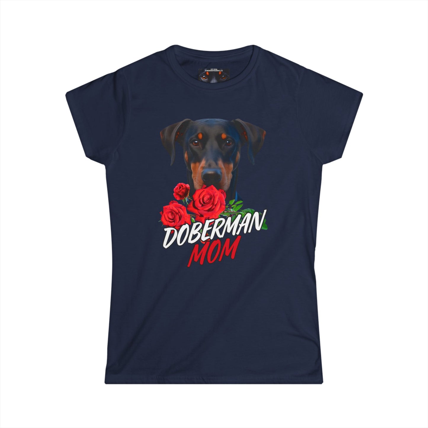 Dobie Mom 1 Women's Softstyle Tee