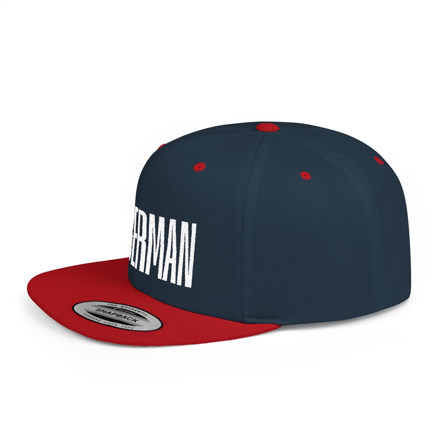 Doberman 2 Embroidered Flat Bill Snapback