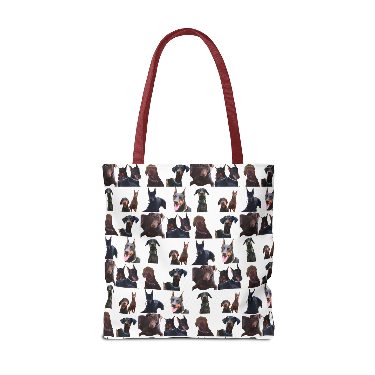 Edition 5 Doberman Model Pattern White Tote Bag