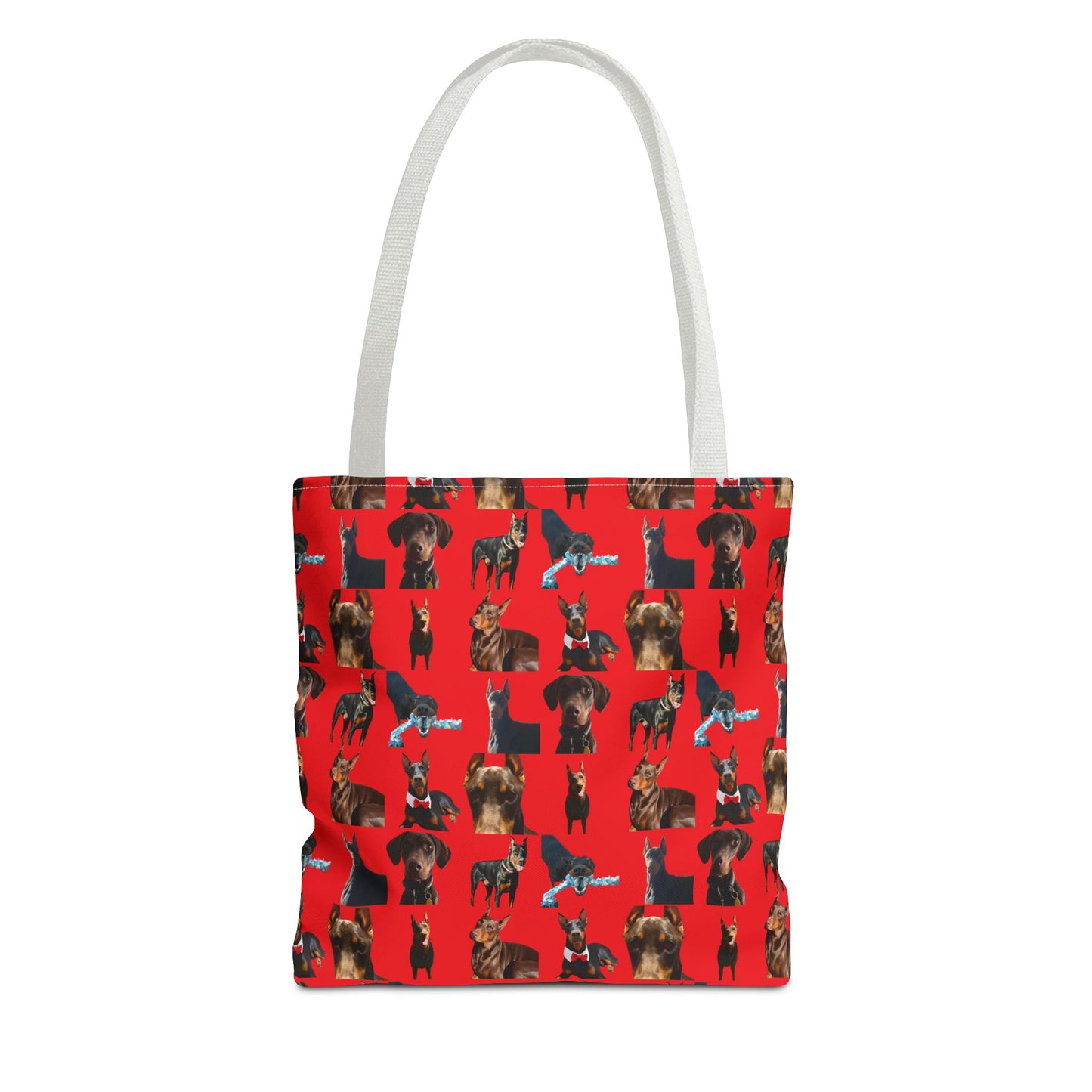 Edition 1 Doberman Model Pattern Red Tote Bag