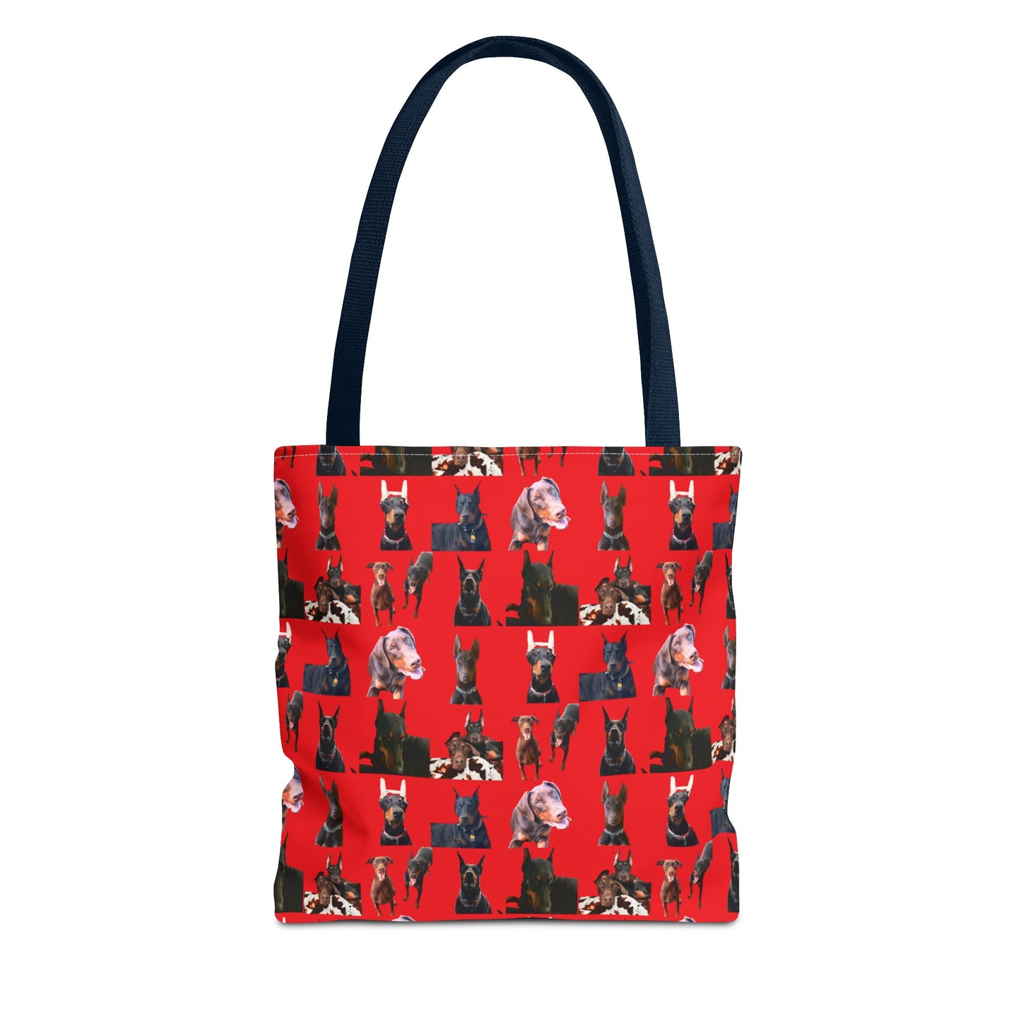 Edition 10 Doberman Model Pattern Red Tote Bag