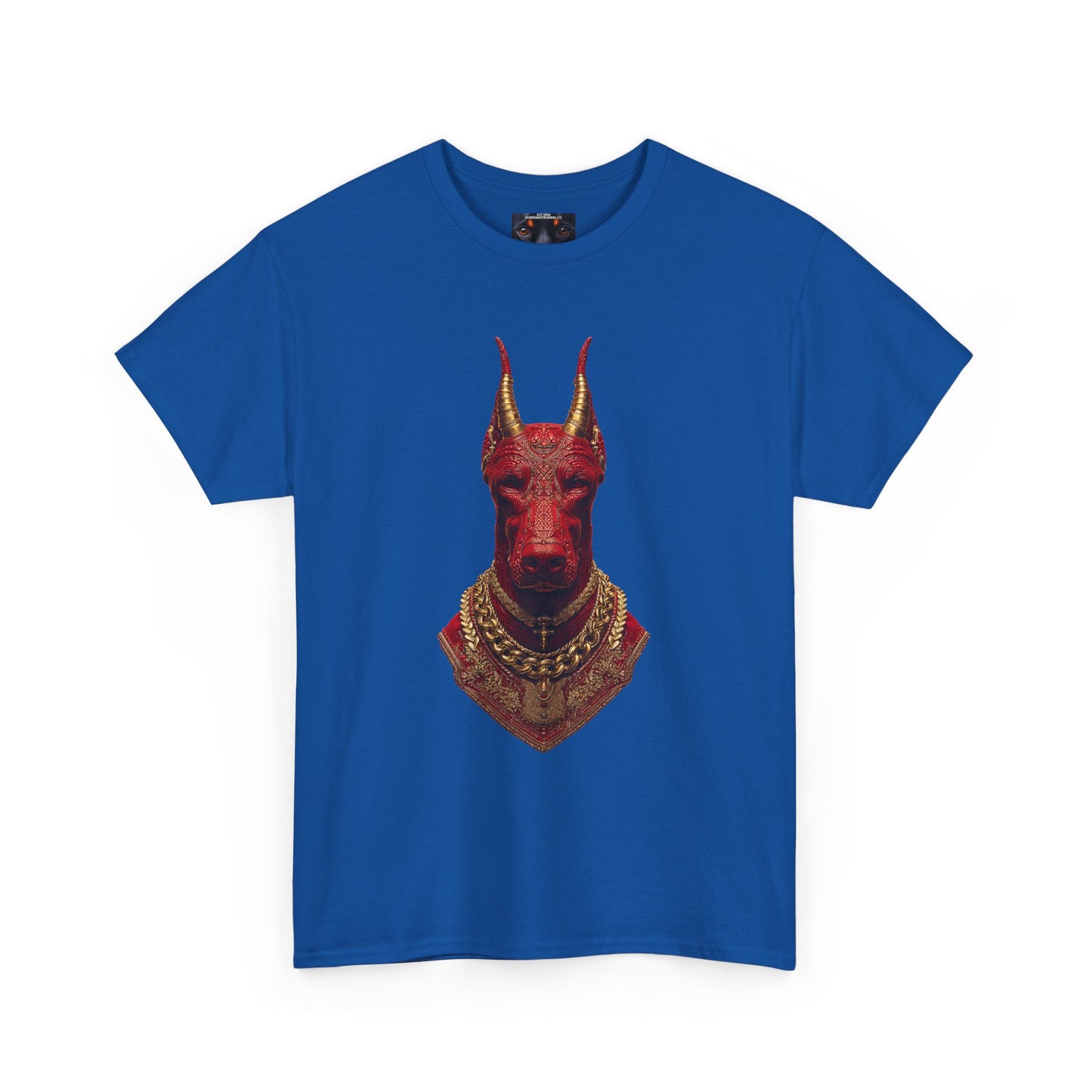 Doberman Goat 4 Private Lable Unisex Heavy Cotton Tee