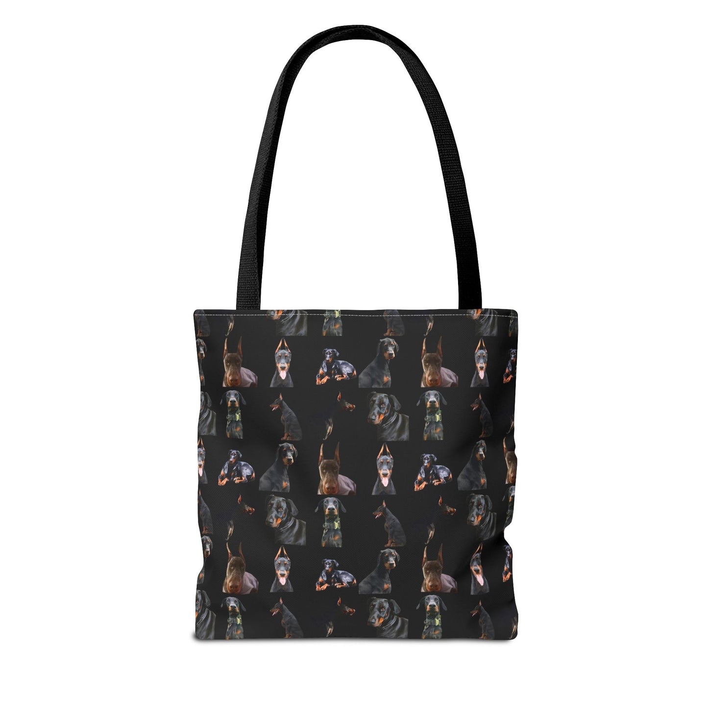 Edition 6 Doberman Model Pattern Black Tote Bag