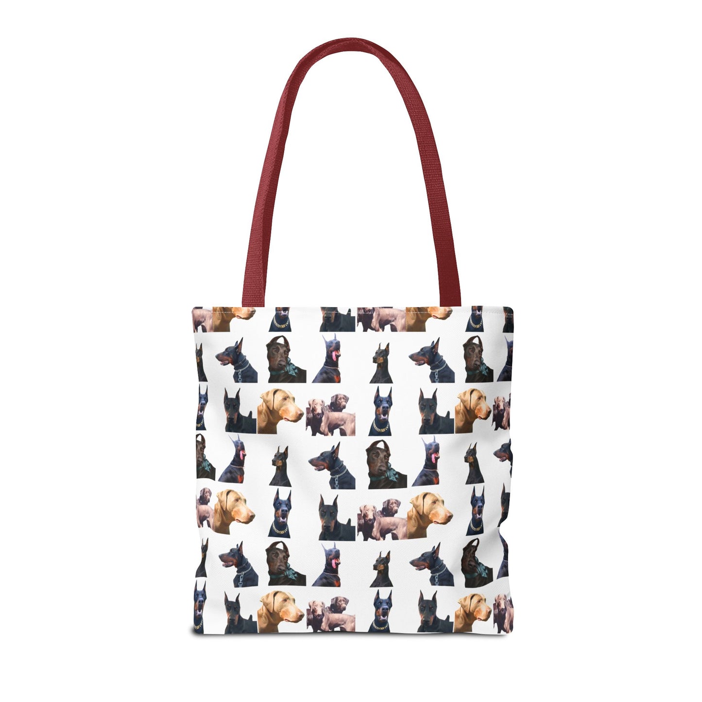 Edition 8 Doberman Model Pattern White Tote Bag