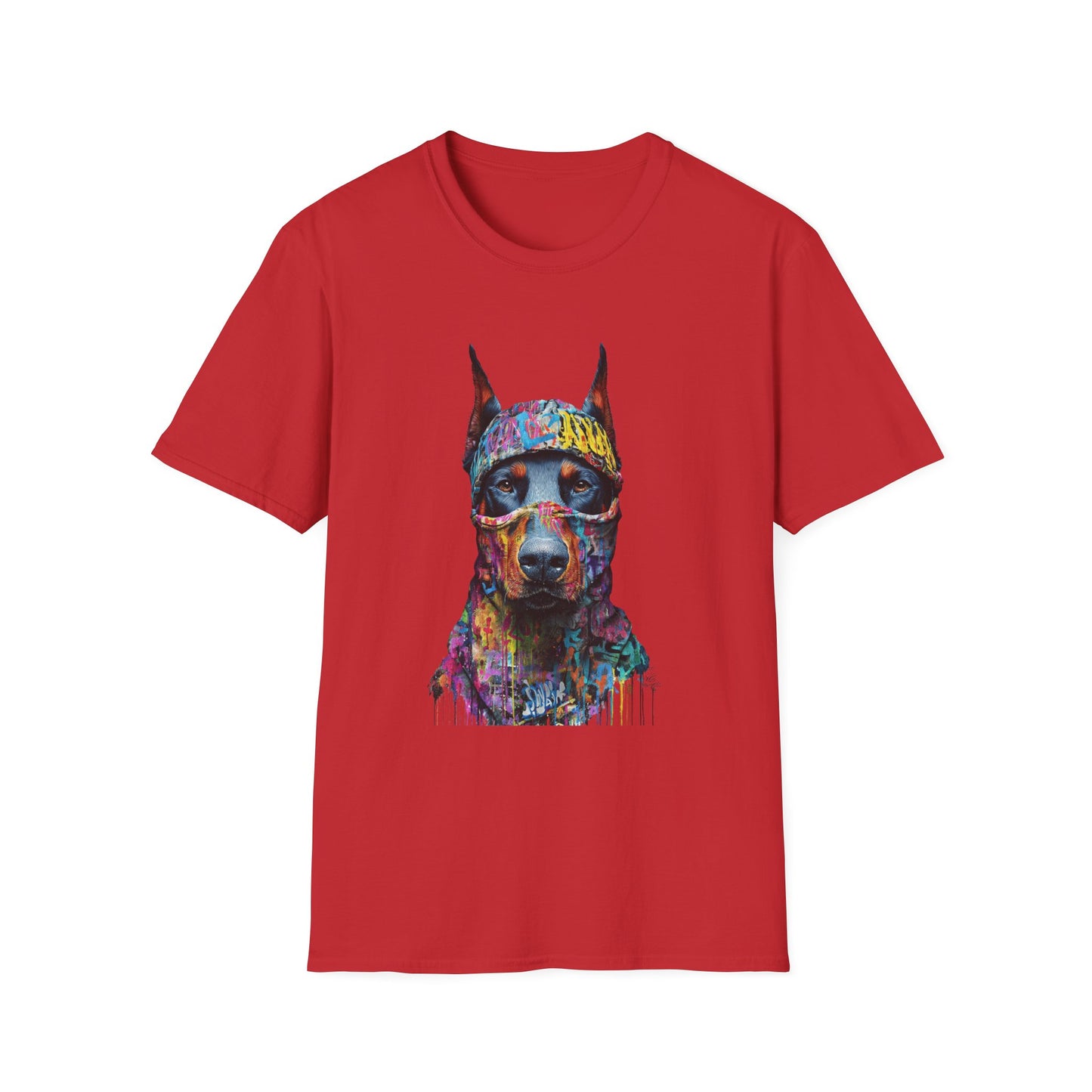 Doberman 5 Portrait T‑Shirt