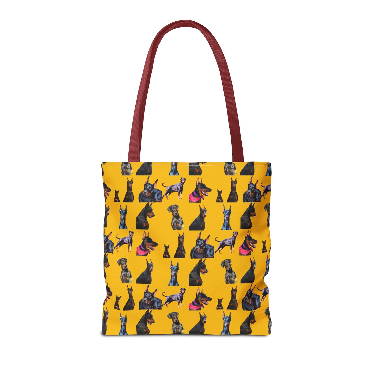 Edition 7 Doberman Model Pattern Yellow Tote Bag