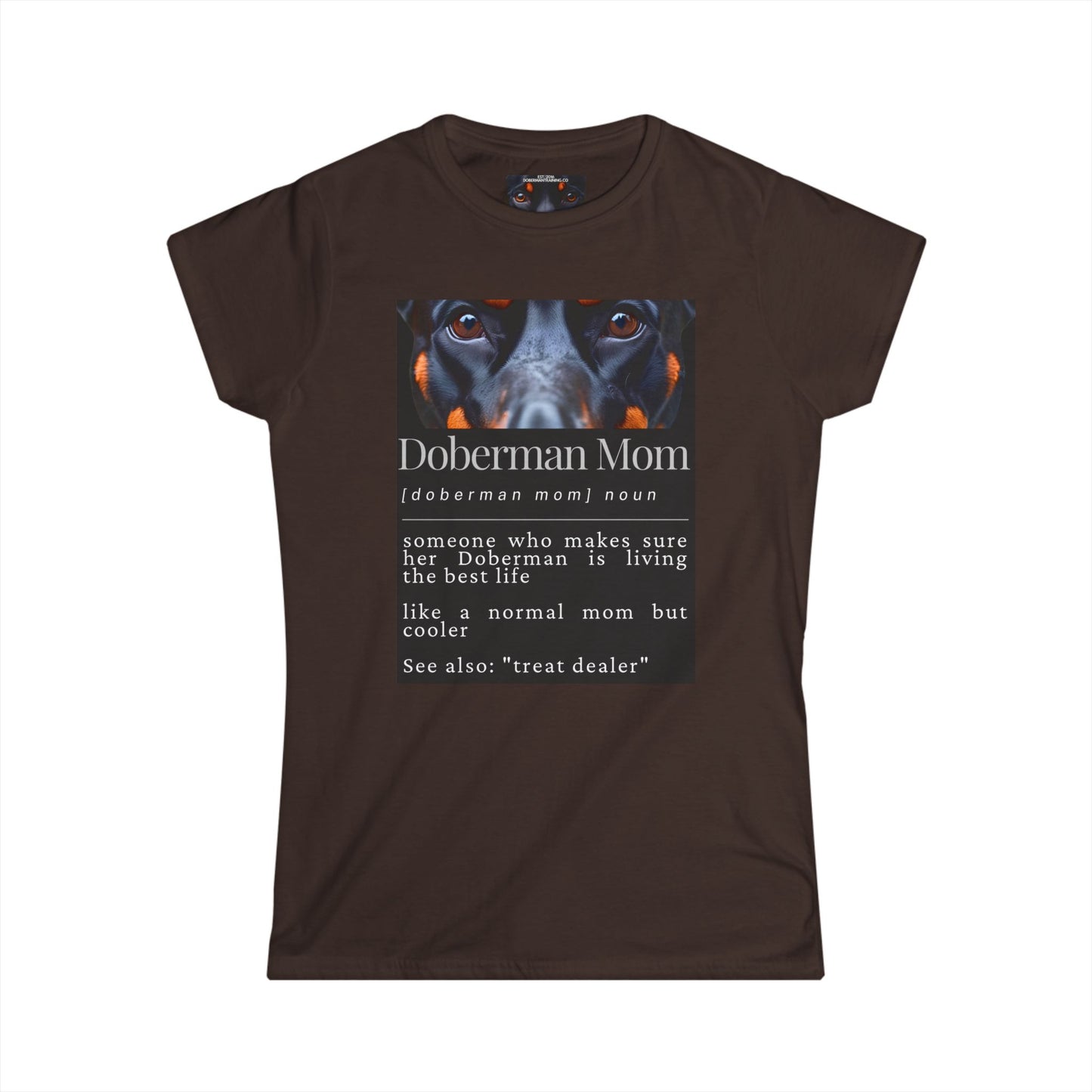 Doberman Mom S1 Women's Softstyle Tee