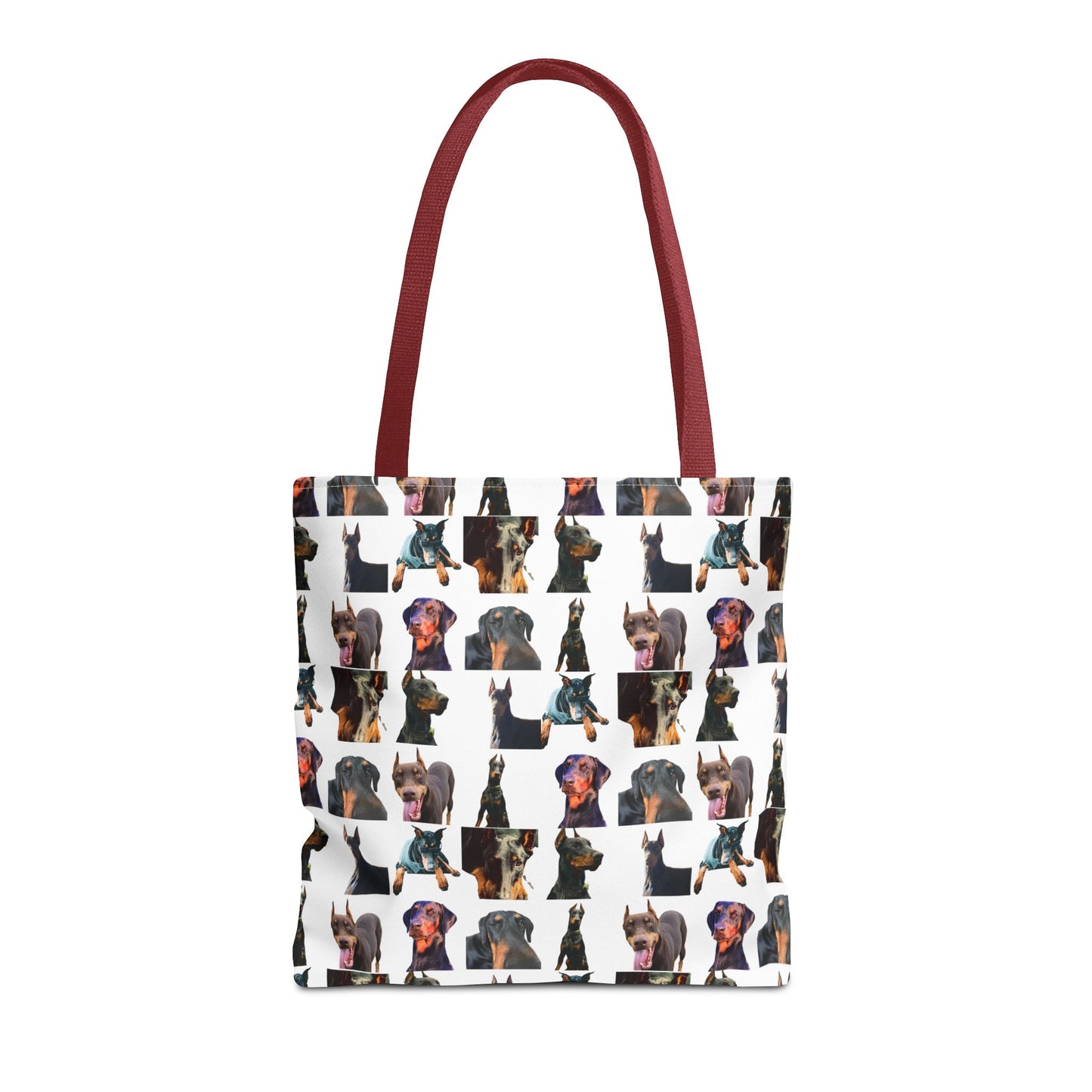 Edition 3 Doberman Model Pattern White Tote Bag