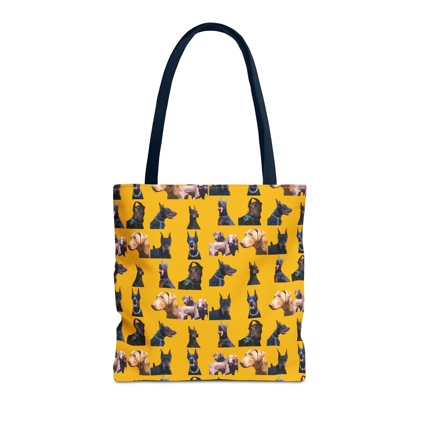 Edition 8 Doberman Model Pattern Yellow Tote Bag