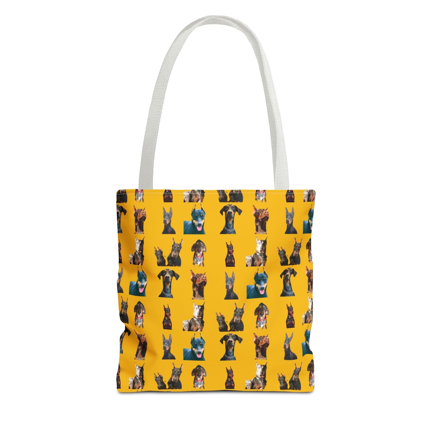 Edition 4 Doberman Model Pattern Yellow Tote Bag