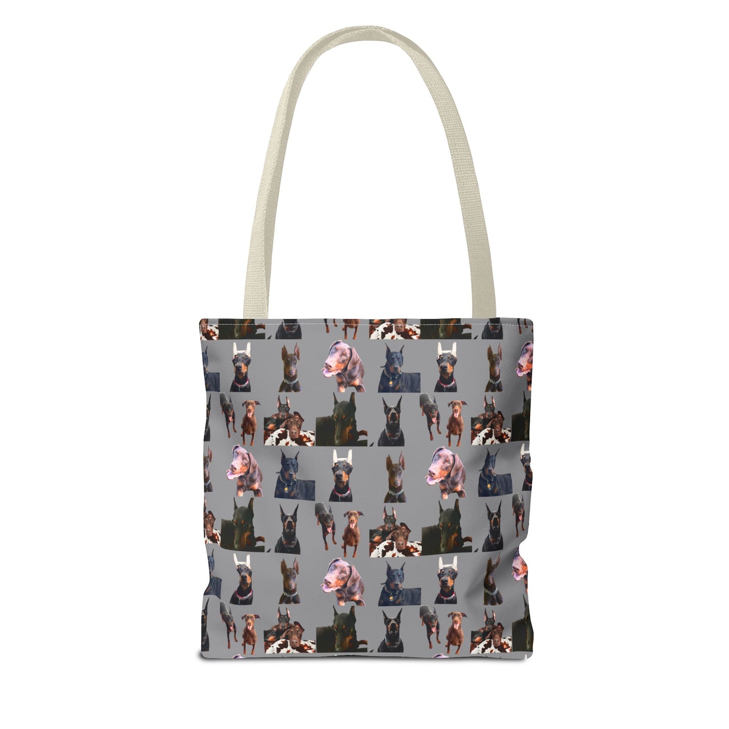 Edition 10 Doberman Model Pattern Gray Tote Bag