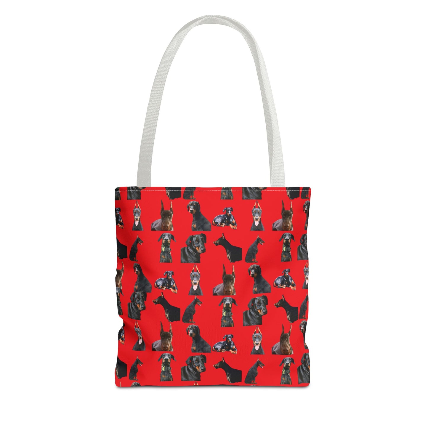 Edition 6 Doberman Model Pattern Red Tote Bag