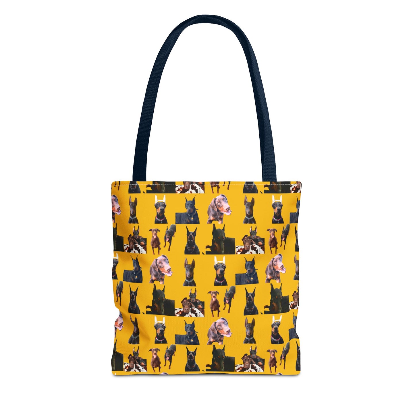 Edition 10 Doberman Model Pattern Yellow Tote Bag