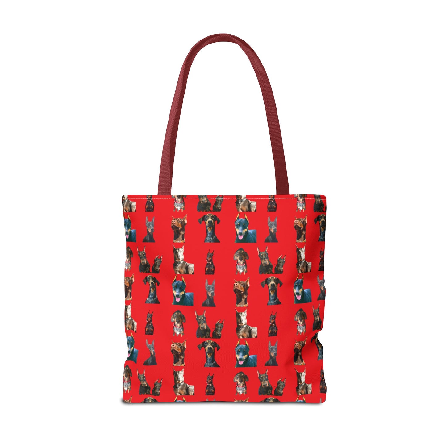 Edition 4 Doberman Model Pattern Red Tote Bag