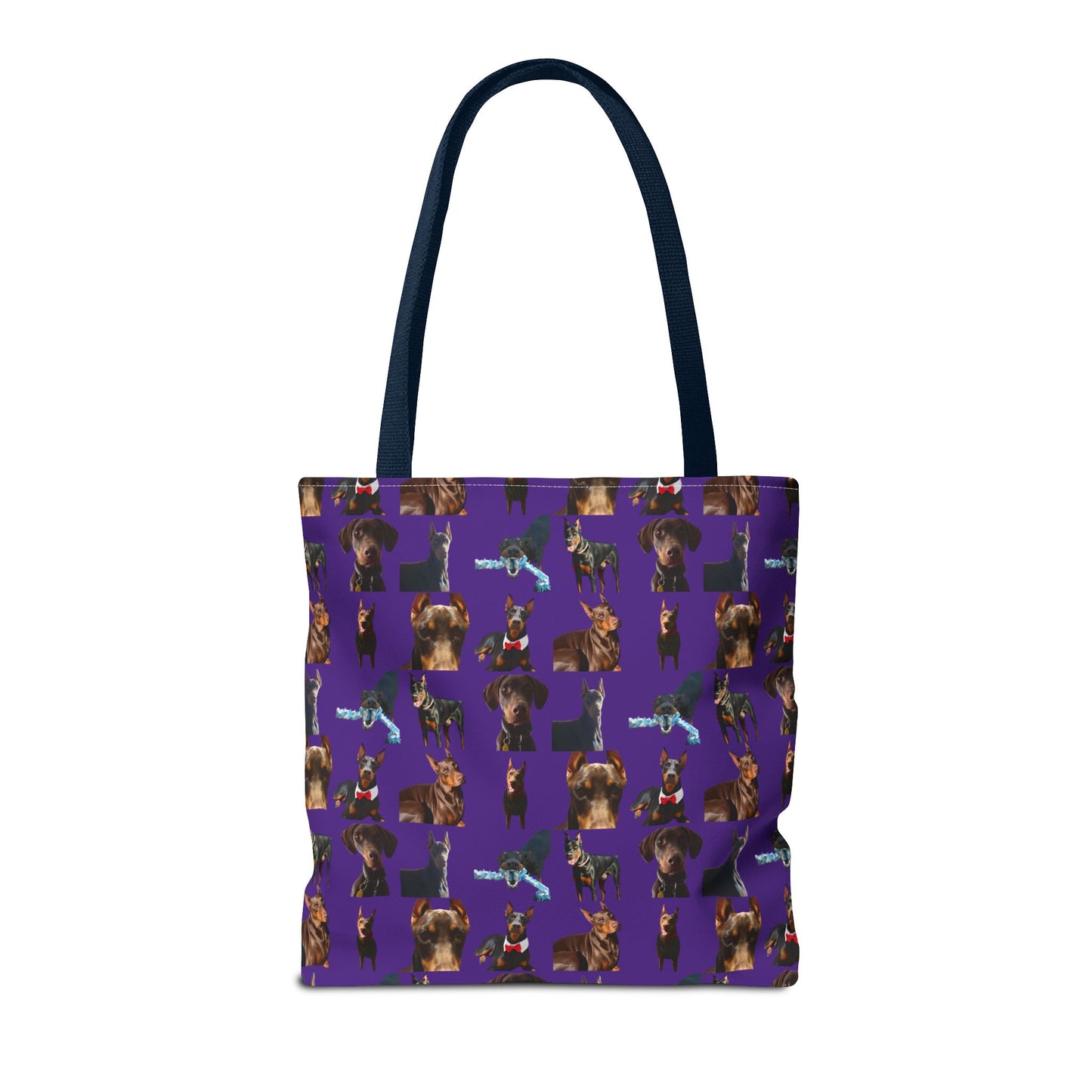 Edition 1 Doberman Model Pattern Purple Tote Bag