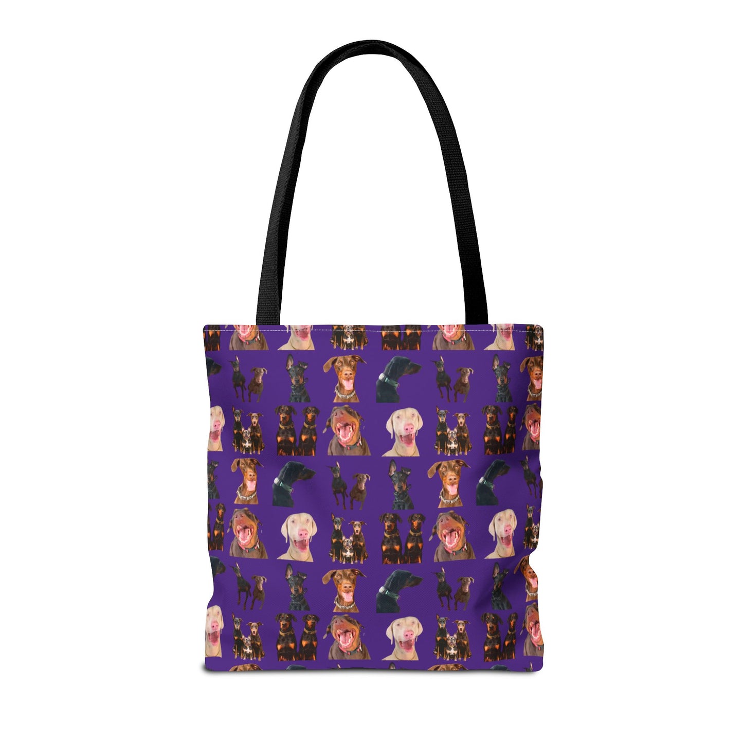 Edition 9 Doberman Model Pattern Purple Tote Bag