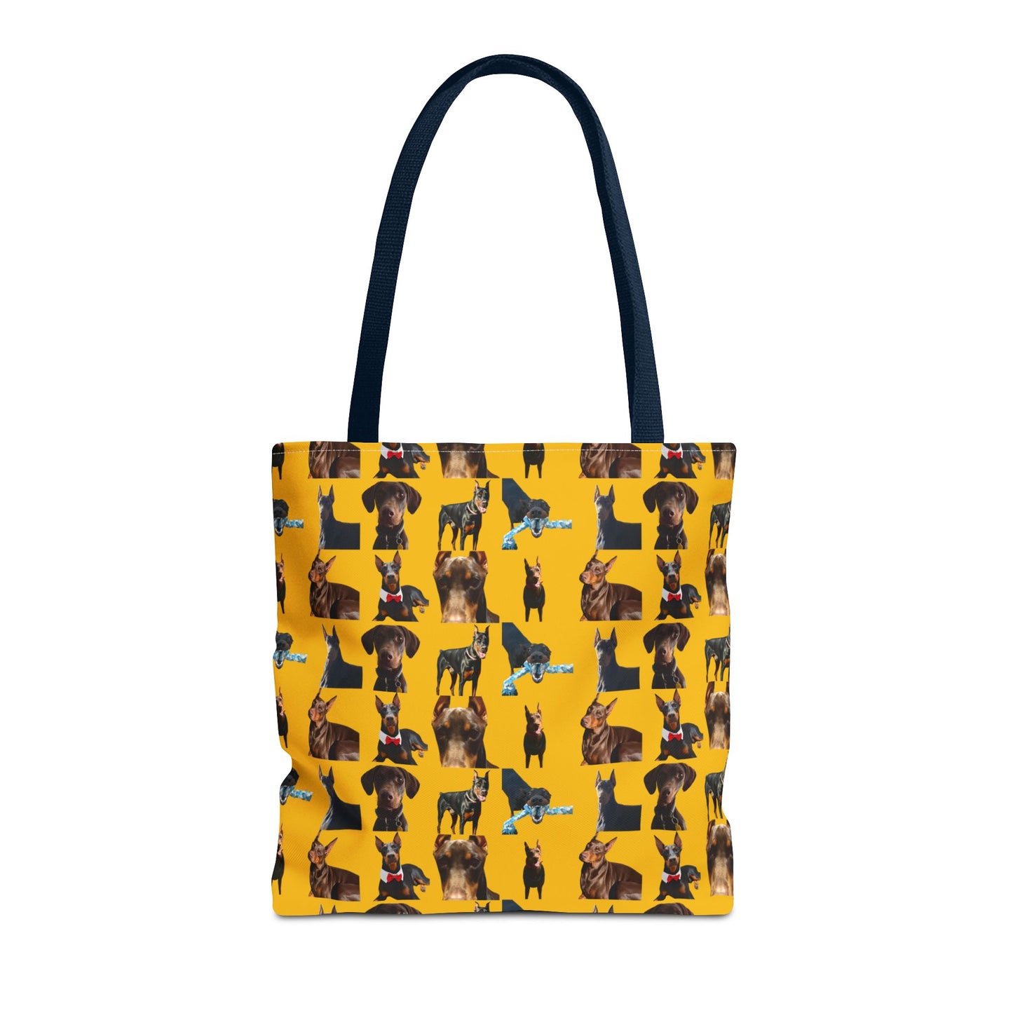 Edition 1 Doberman Model Pattern Yellow Tote Bag