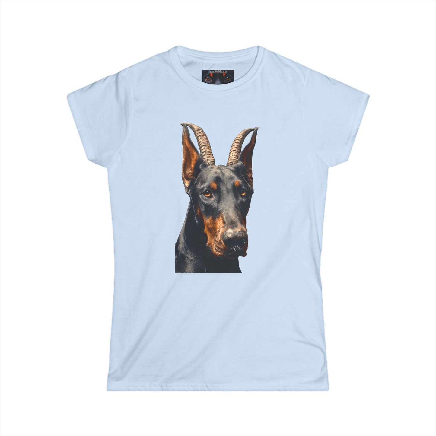 Doberman Goat 2 Women's Softstyle Tee