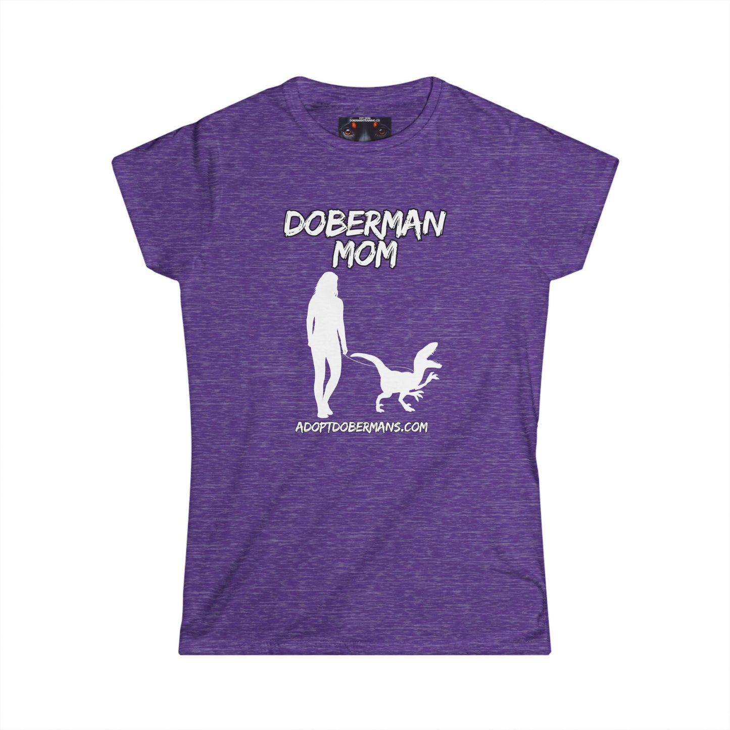 Doberman Mom 44 Women's Softstyle Tee