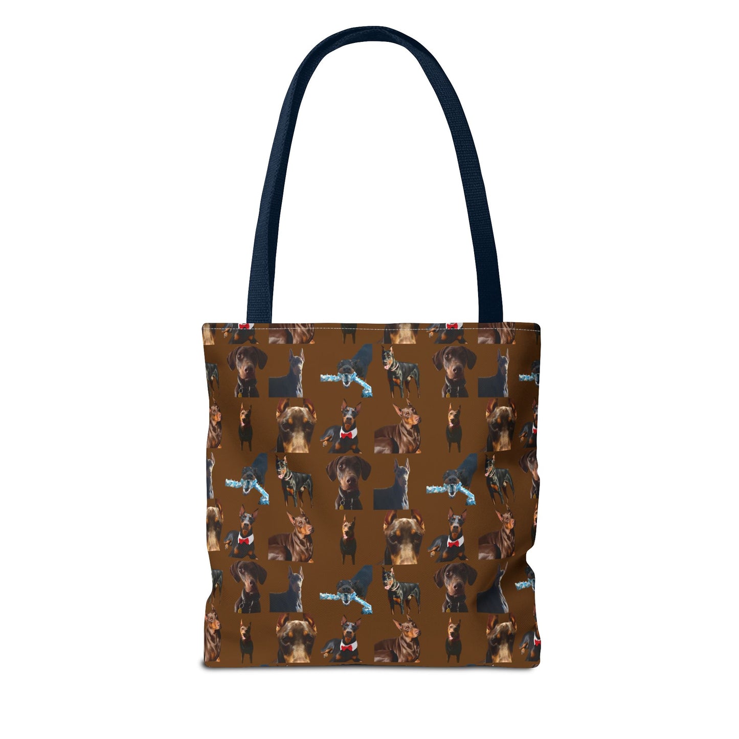 Edition 1 Doberman Model Pattern Brown Tote Bag