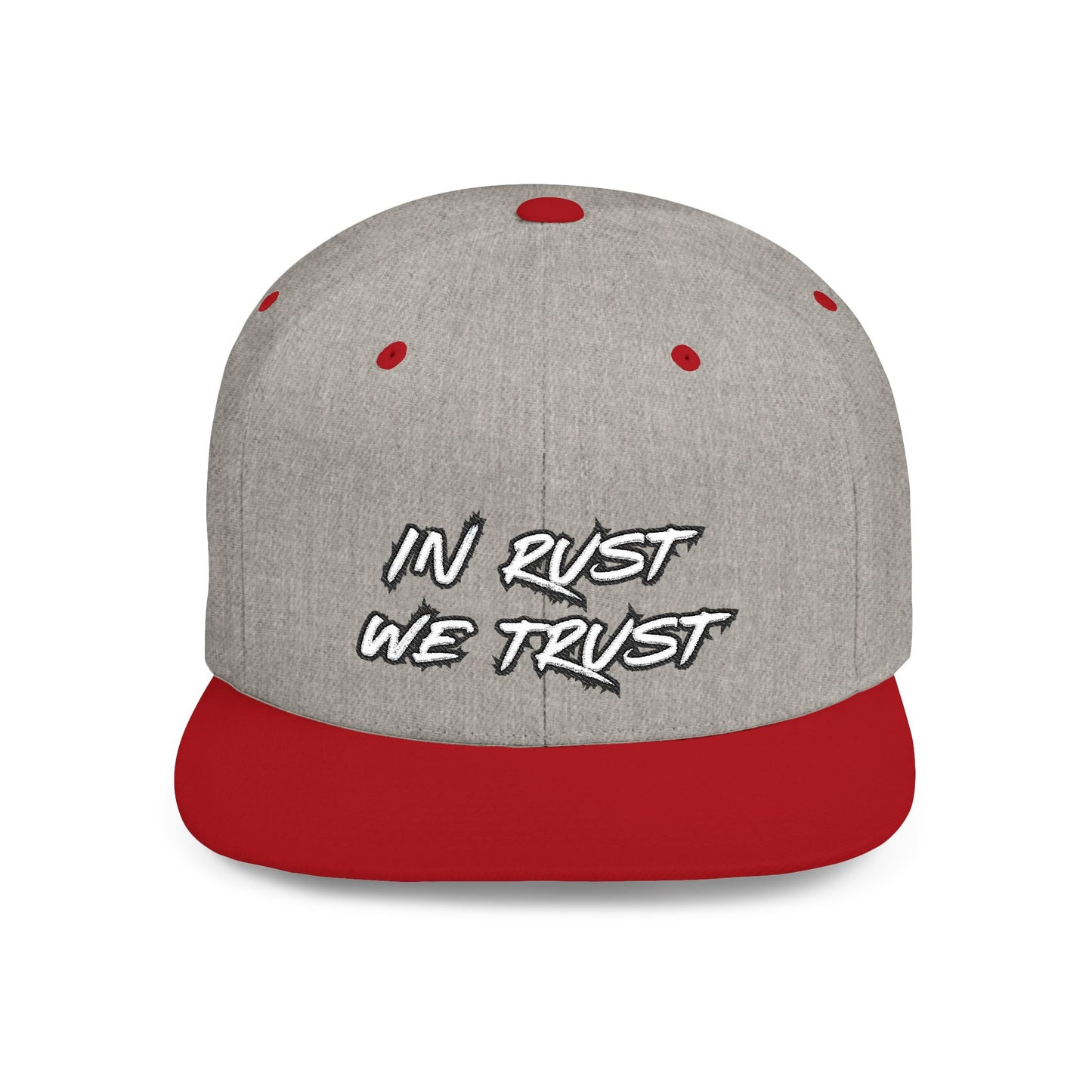 Rust 1 Embroidered Flat Bill Snapback