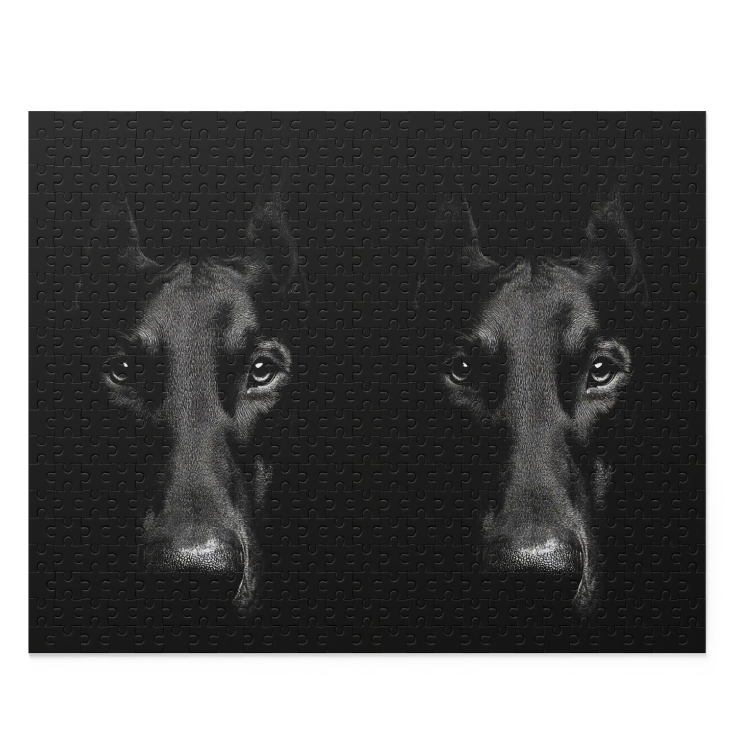 Human Mental Stimulation 1 Puzzle Black Lab Portrait Puzzle 1 Jigsaw (120/252/500 Pieces)