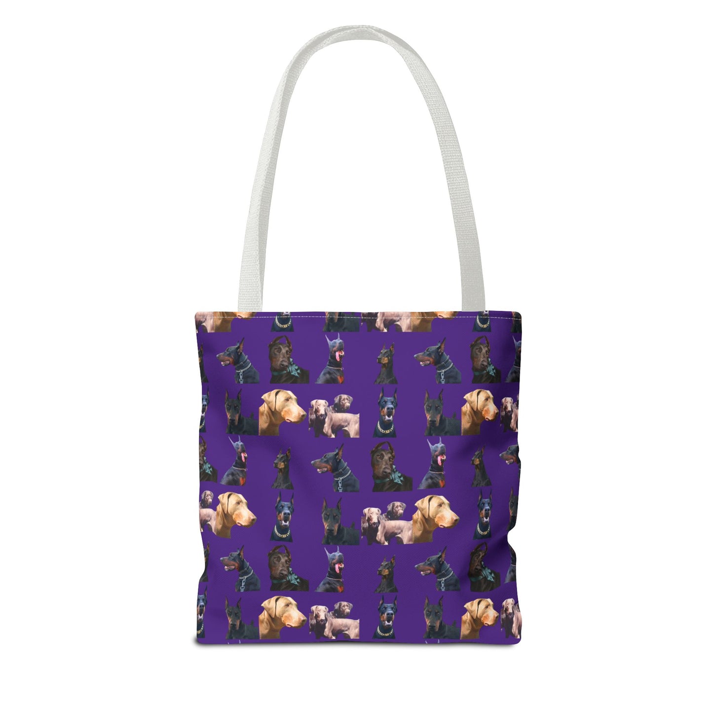 Edition 8 Doberman Model Pattern Purple Tote Bag
