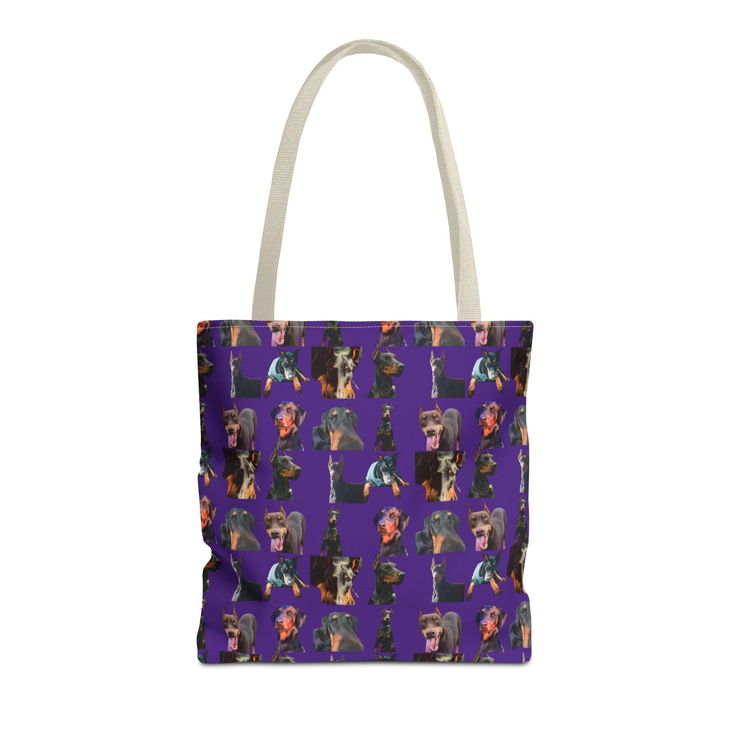 Edition 3 Doberman Model Pattern Purple Tote Bag