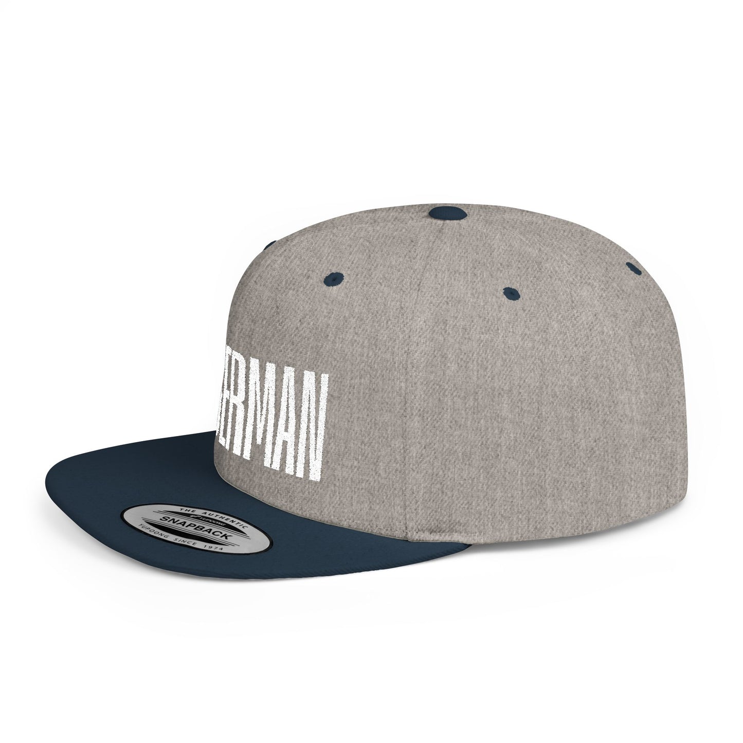Doberman 2 Embroidered Flat Bill Snapback