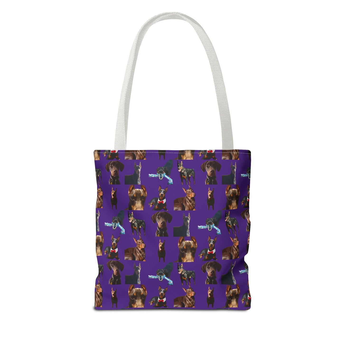 Edition 1 Doberman Model Pattern Purple Tote Bag