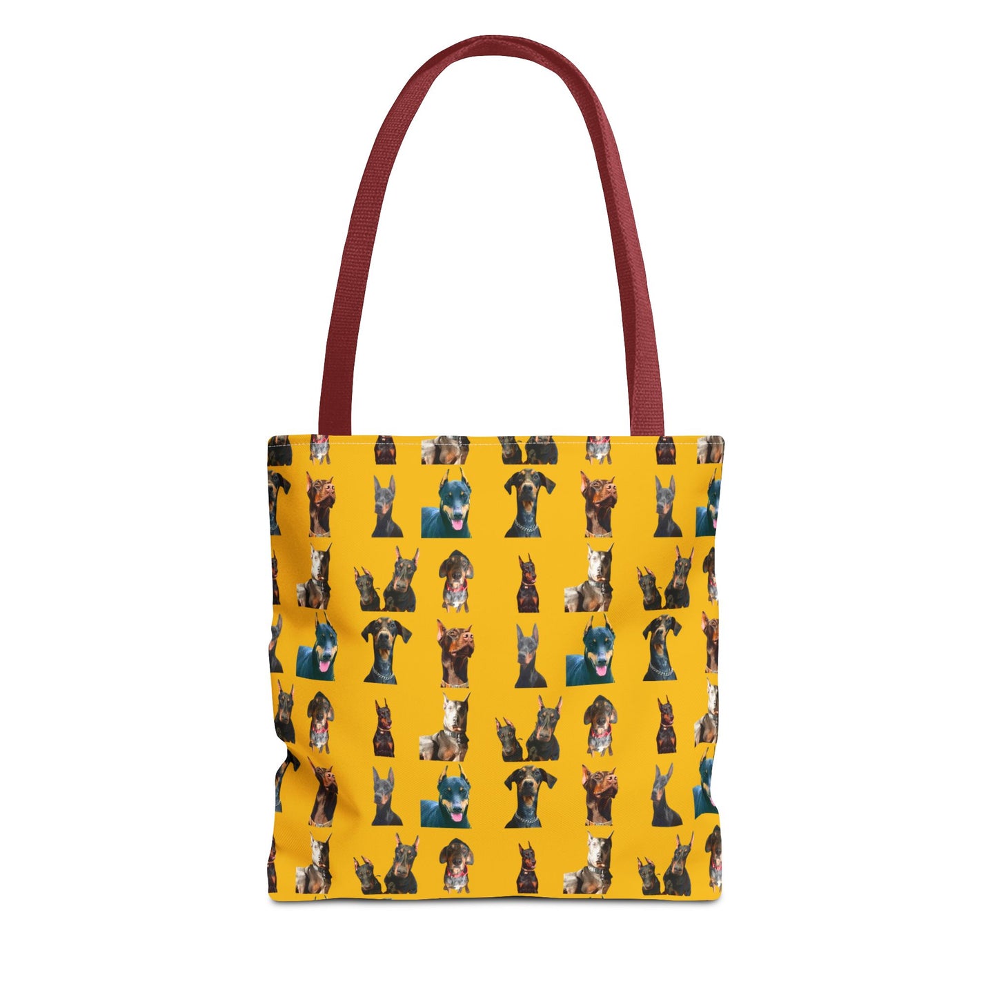 Edition 4 Doberman Model Pattern Yellow Tote Bag