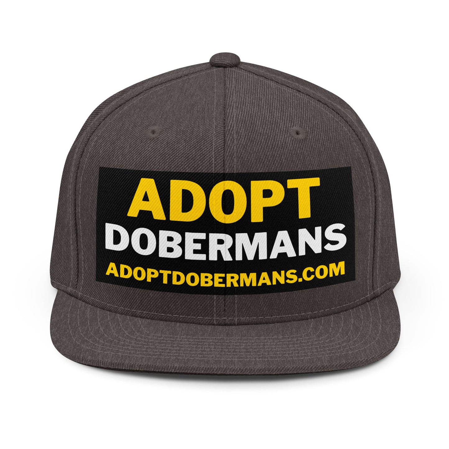 Adopt Dobermans 1 Snapback Hat — Rescue Dog Advocacy Cap