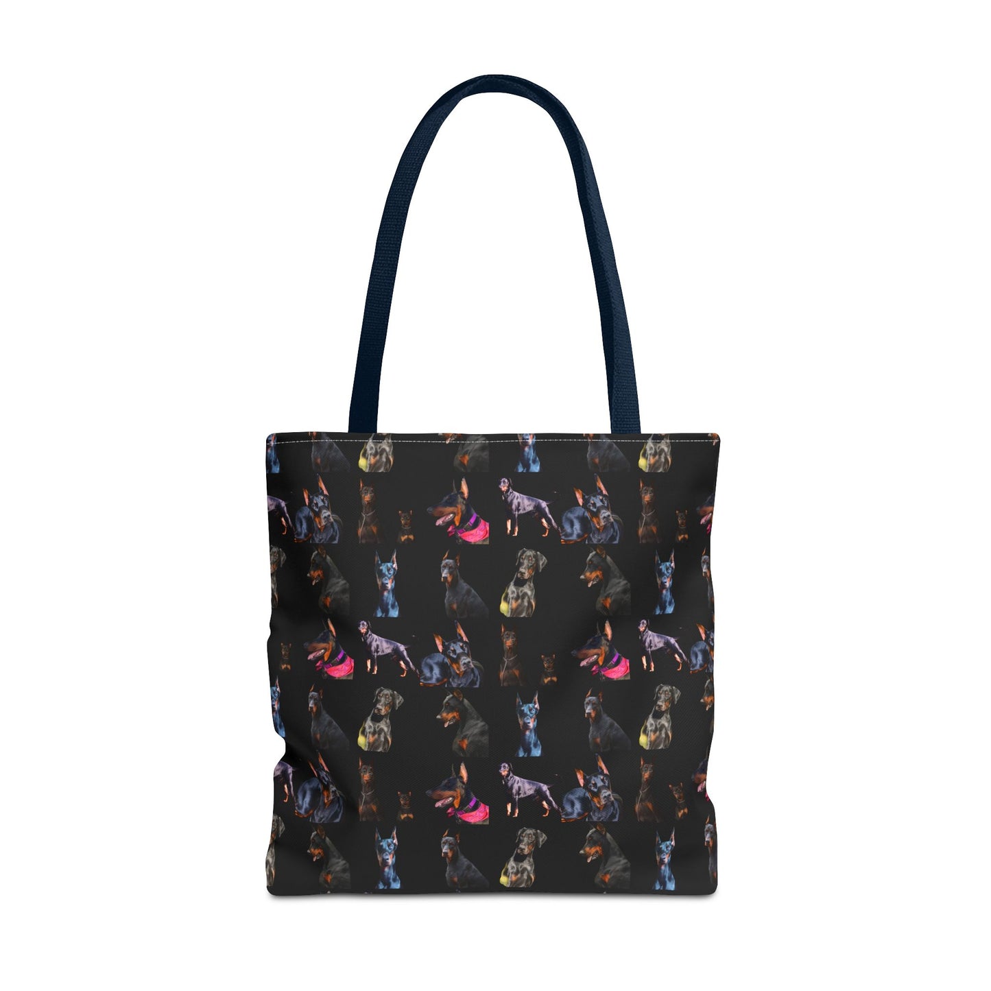 Edition 7 Doberman Model Pattern Black Tote Bag