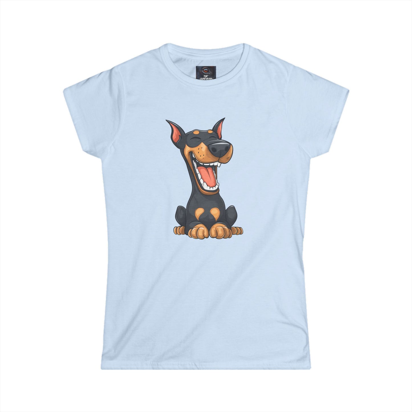 Cartoon Doberman 3 Women's Softstyle Tee