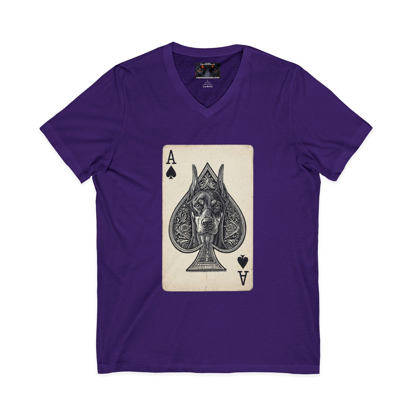 Deck 1 Private Label Unisex Jersey Short Sleeve V-Neck Tee