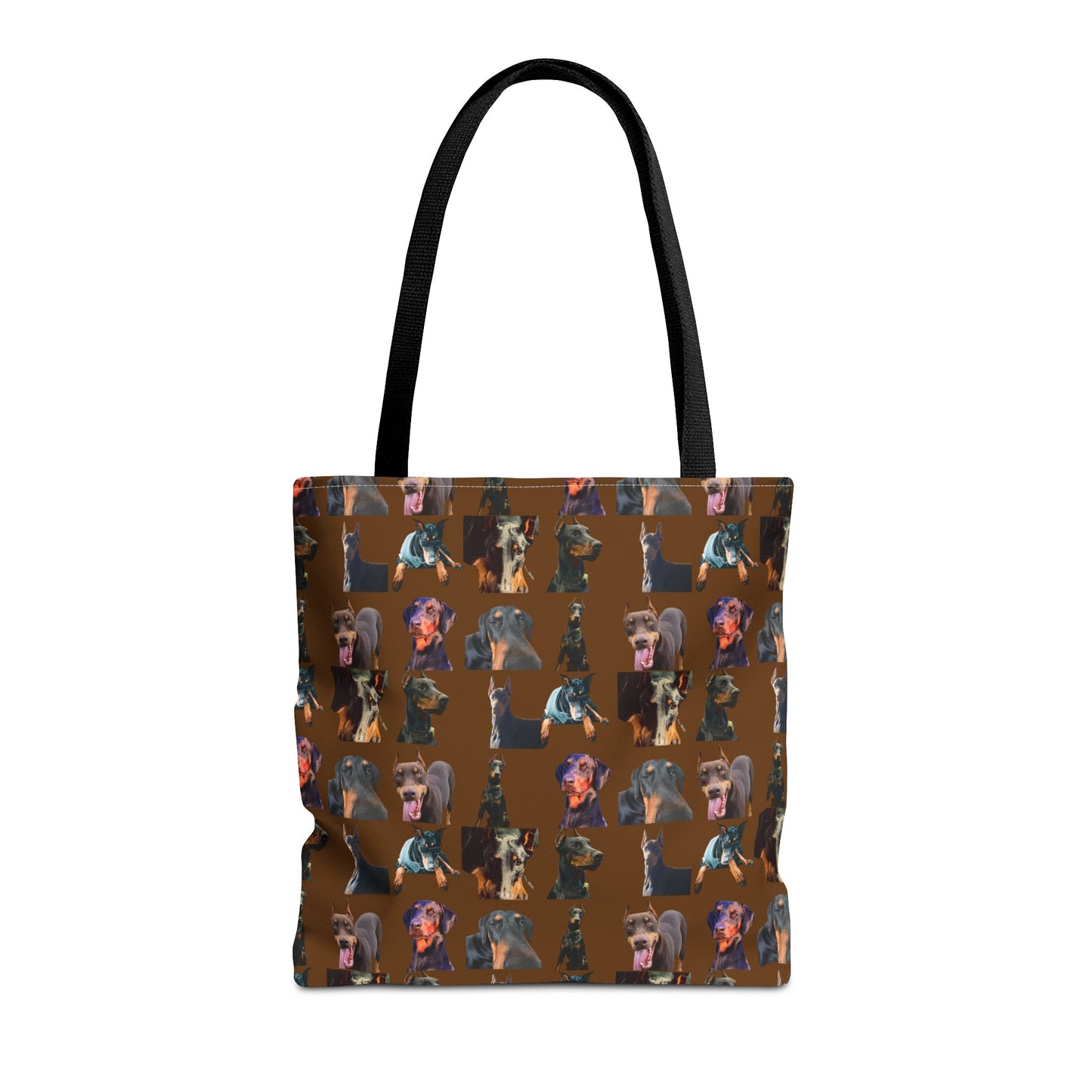 Edition 3 Doberman Model Pattern Brown Tote Bag