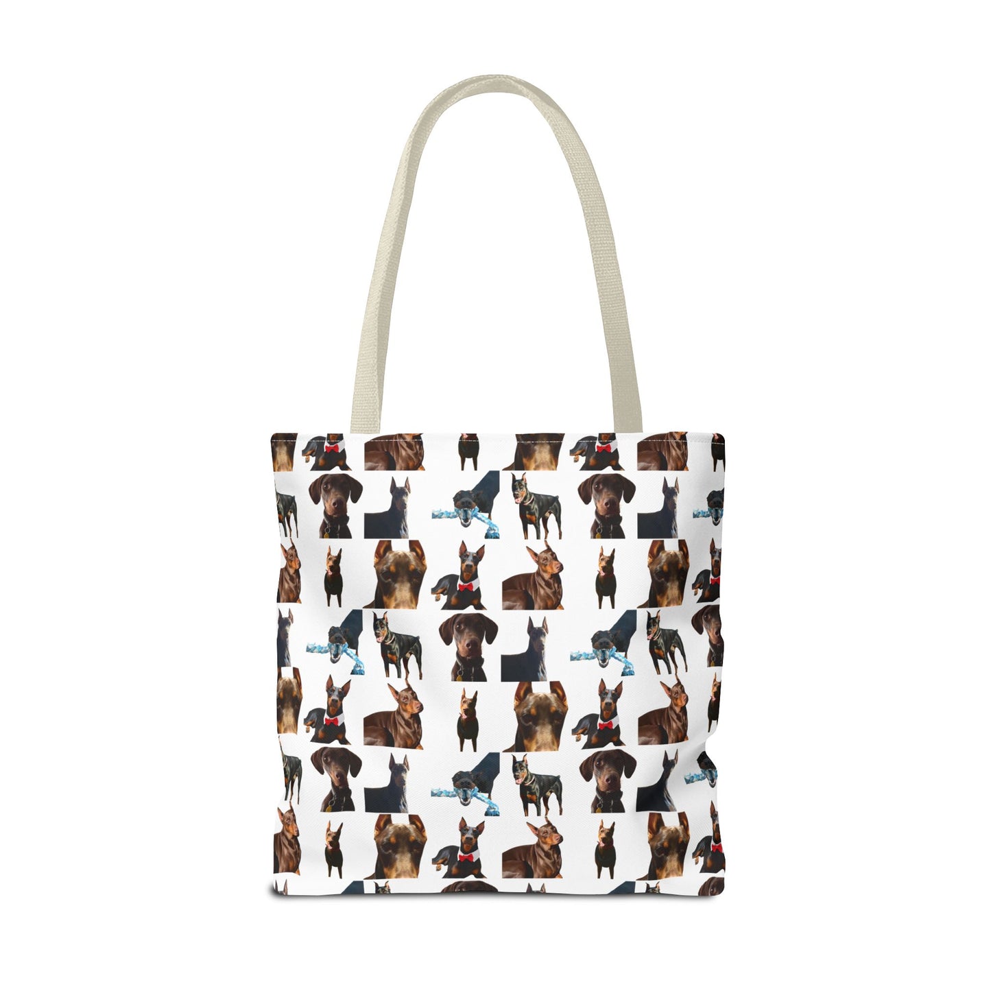 Edition 1 Doberman Model Pattern White Tote Bag