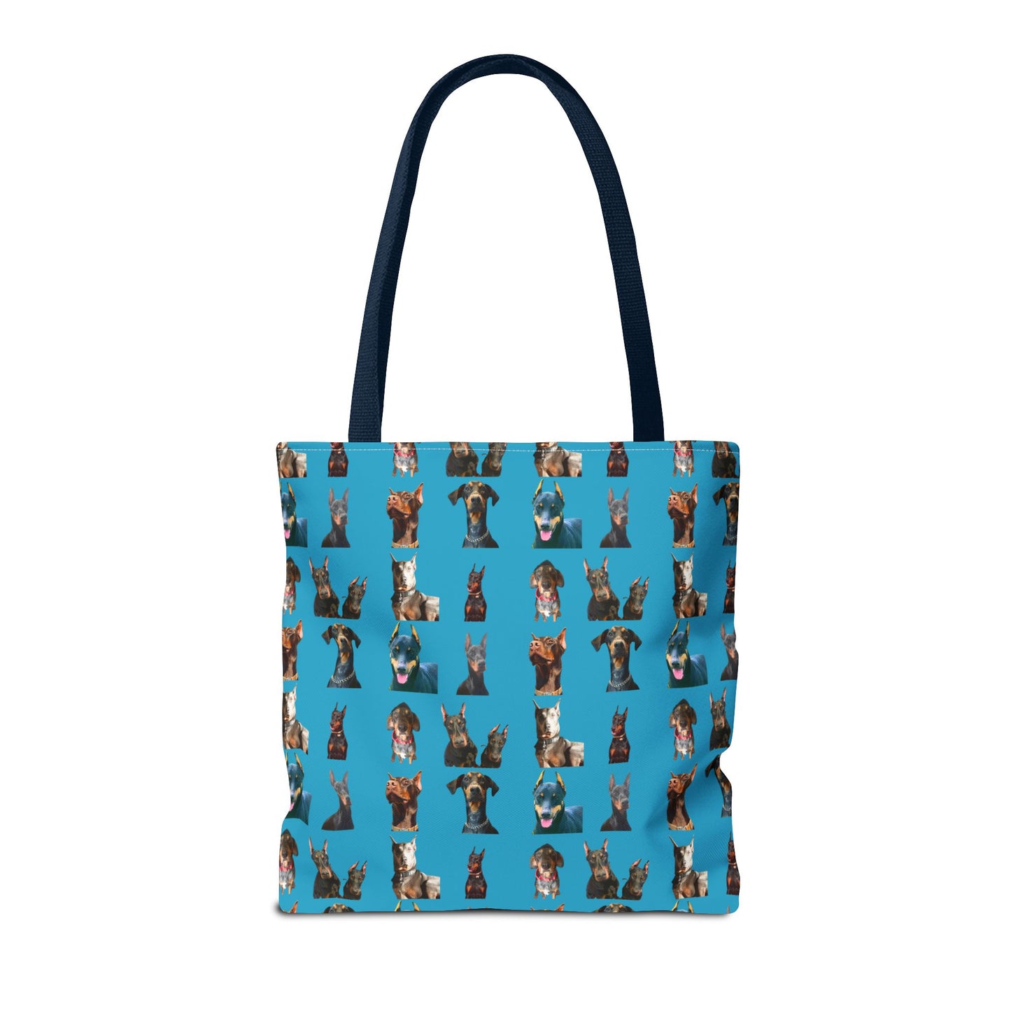 Edition 4 Doberman Model Pattern Turquoise Tote Bag