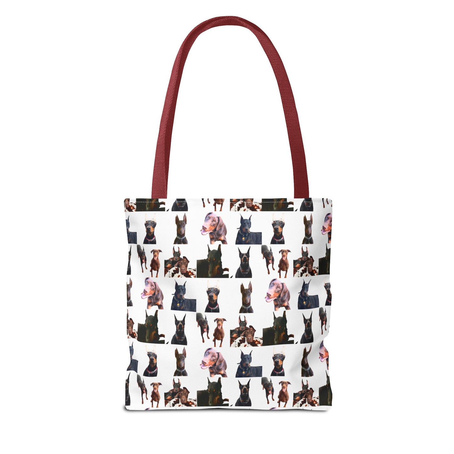 Edition 10 Doberman Model Pattern White Tote Bag