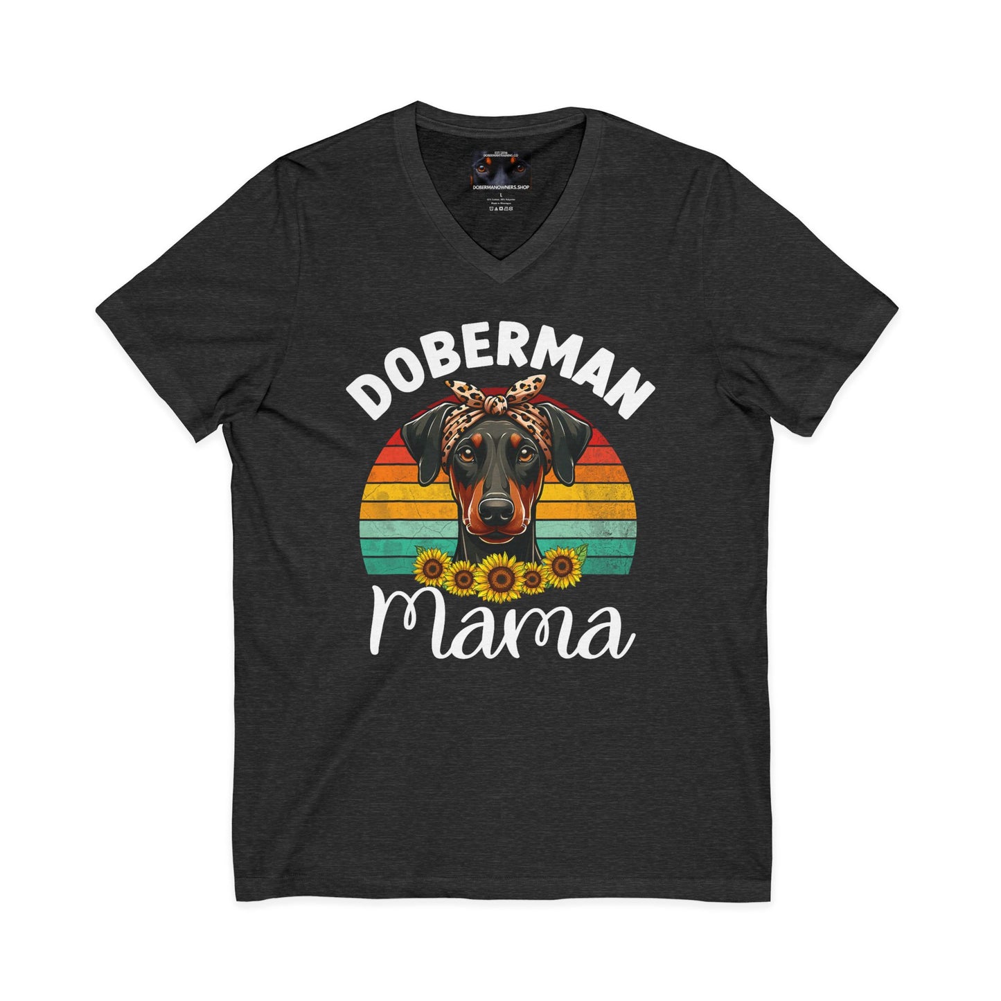 Mama 1 Private Label Unisex Jersey Short Sleeve V-Neck Tee