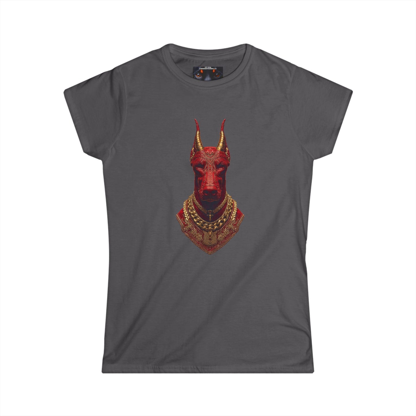 Doberman Goat 3 Women's Softstyle Tee