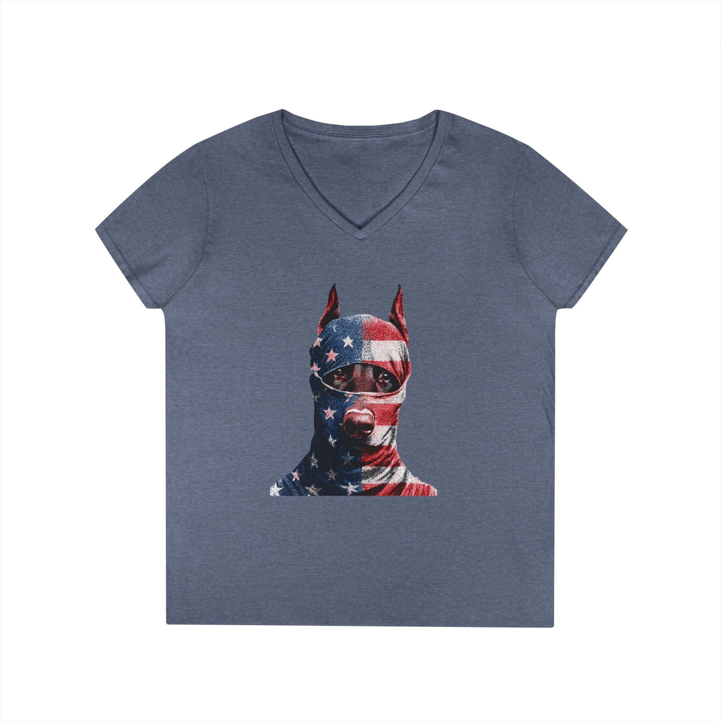 Doberman 2 V-Neck Tee Shirt for Women