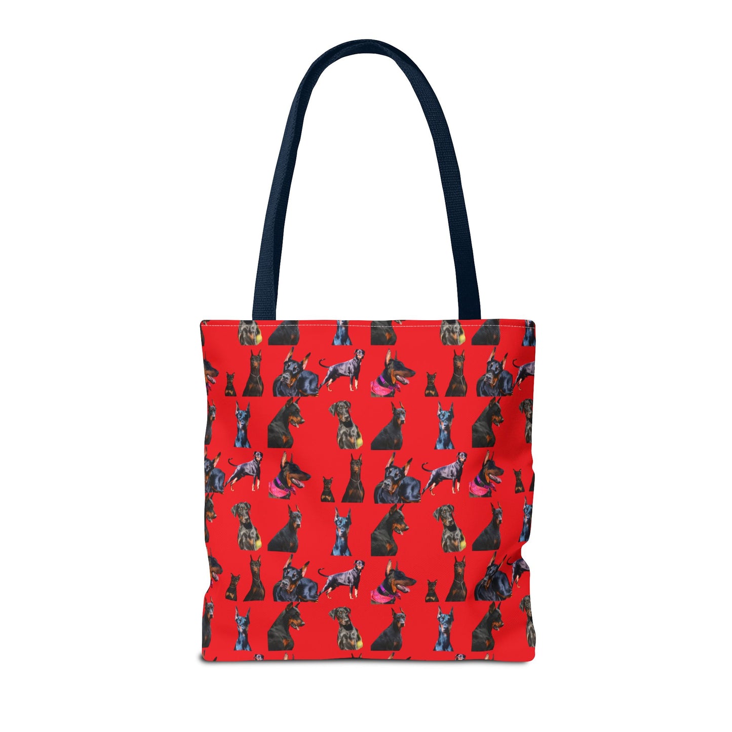 Edition 7 Doberman Model Pattern Red Tote Bag