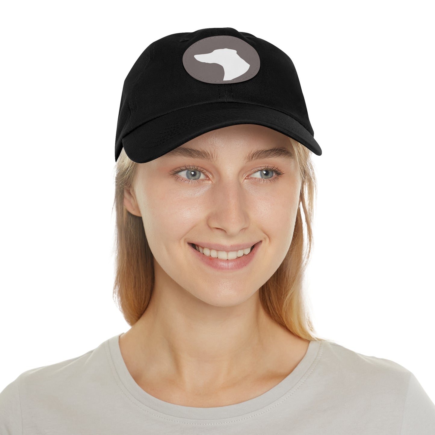 N 1 Dad Hat with Leather Patch (Round)