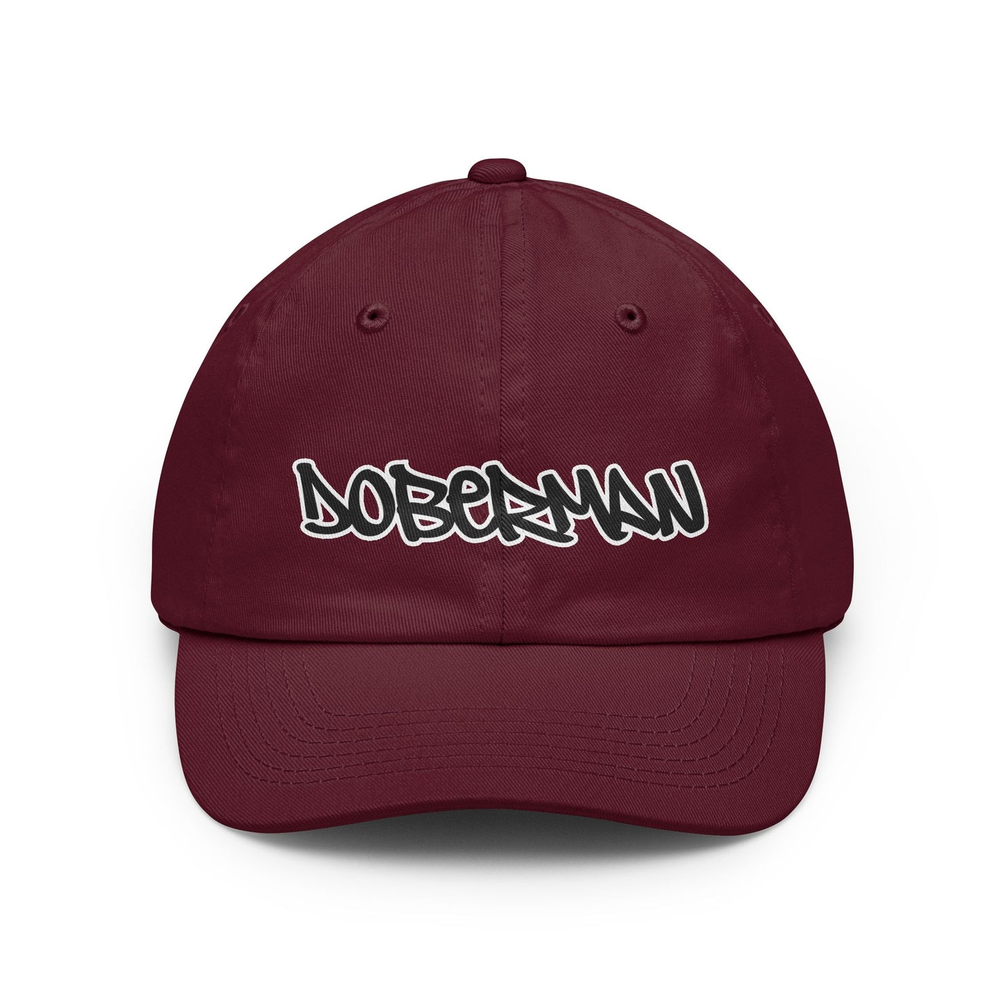 Doberman 1 Script Baseball Cap