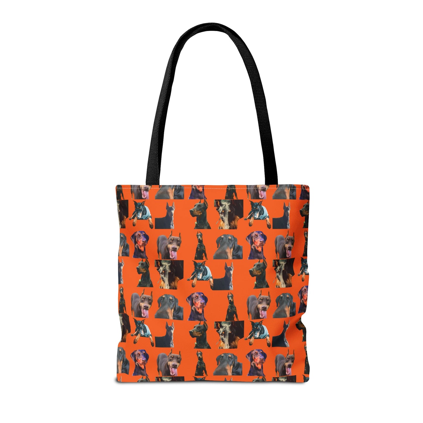 Edition 3 Doberman Model Pattern Orange Tote Bag