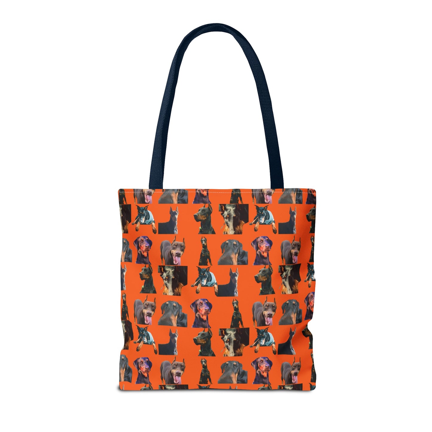 Edition 3 Doberman Model Pattern Orange Tote Bag