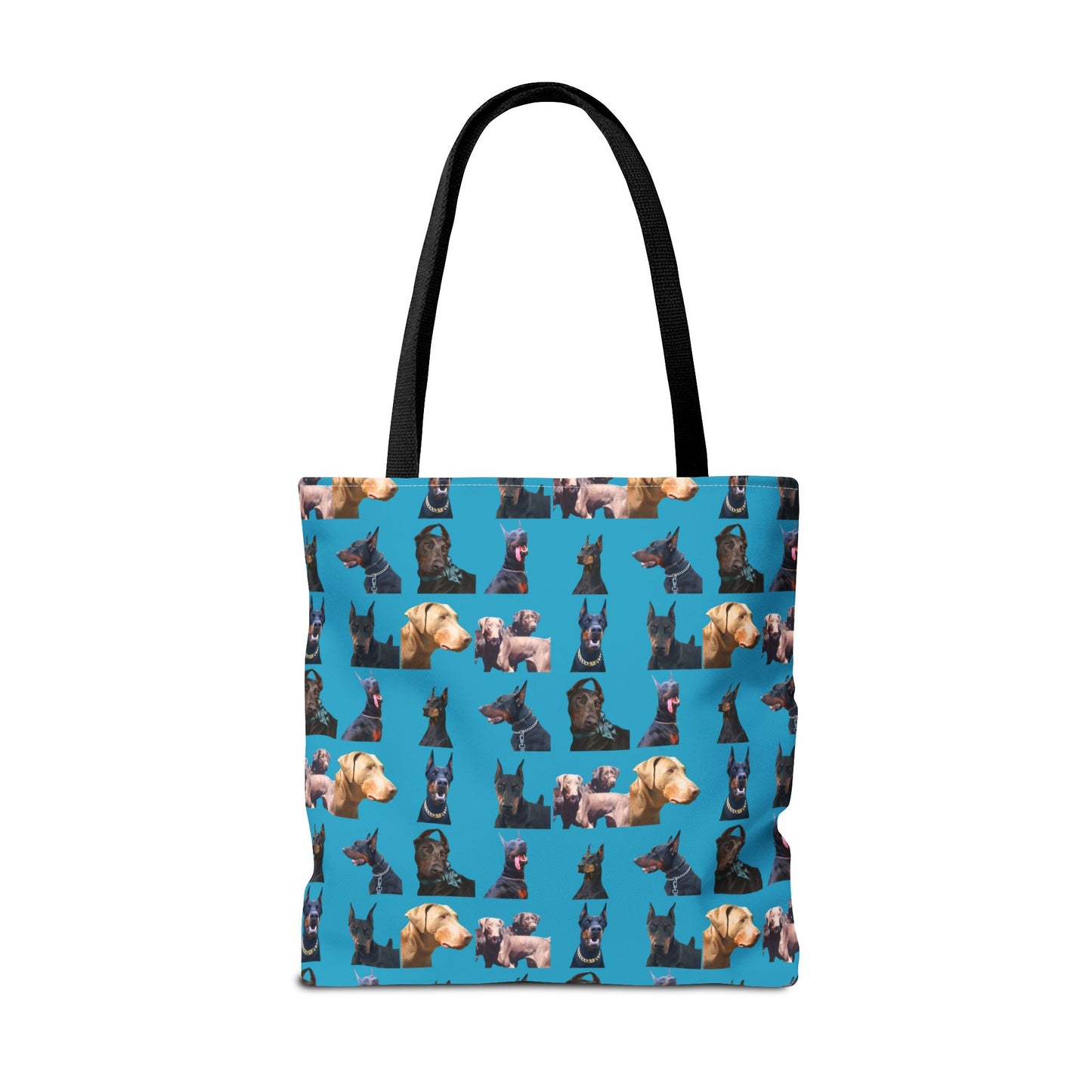 Edition 8 Doberman Model Pattern Turquoise Tote Bag